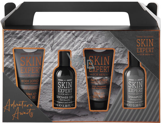 Style & Grace Skin Expert for Him Essential Gift Set 100ml Shampoo + 100ml Shower Gel + 50ml Face Scrub + 50ml Body Lotion - Body Cleansers at MyPerfumeShop by Style & Grace