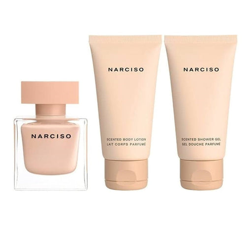 Narciso Rodriguez Cristal 3 Piece Gift Set: Eau de Parfum 50ml - Body Lotion 50ml - Shower Gel 50ml - Gift Set at MyPerfumeShop by Narciso Rodriguez