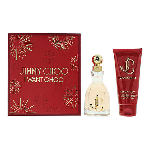 Jimmy Choo I Want Choo 2 Piece Gift Set: Eau de Parfum 60ml - Body Lotion 100ml - Fragrance at MyPerfumeShop by Jimmy Choo