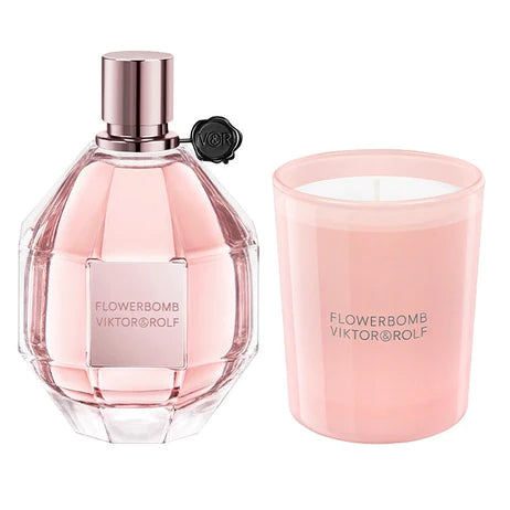 Viktor & Rolf Flowerbomb - 100ml EDP Spray and 70ml Scented Candle Set - Fragrance at MyPerfumeShop by Viktor & Rolf