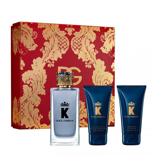 Dolce & Gabbana K Gift Set 100ml EDT + 50ml Aftershave Balm + 50ml Shower Gel - For Him at MyPerfumeShop by Dolce & Gabbana