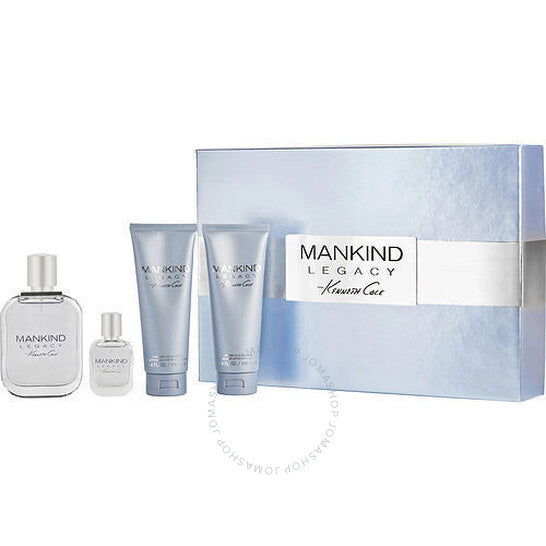 Kenneth Cole Mankind Legacy 4-Piece Gift Set – EDT, Aftershave Balm, Hair & Body Wash