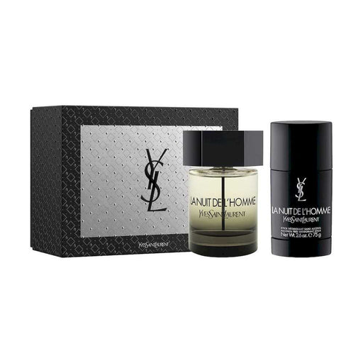 Yves Saint Laurent La Nuit de L'Homme Gift Set 100ml EDT + 75ml Deodorant Spray - Fragrance at MyPerfumeShop by Yves Saint Laurent