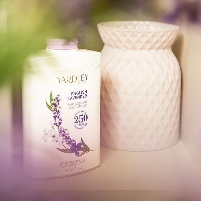 Yardley London English Lavender Perfumed Talc 200g - Bath & Shower at MyPerfumeShop by Yardley London