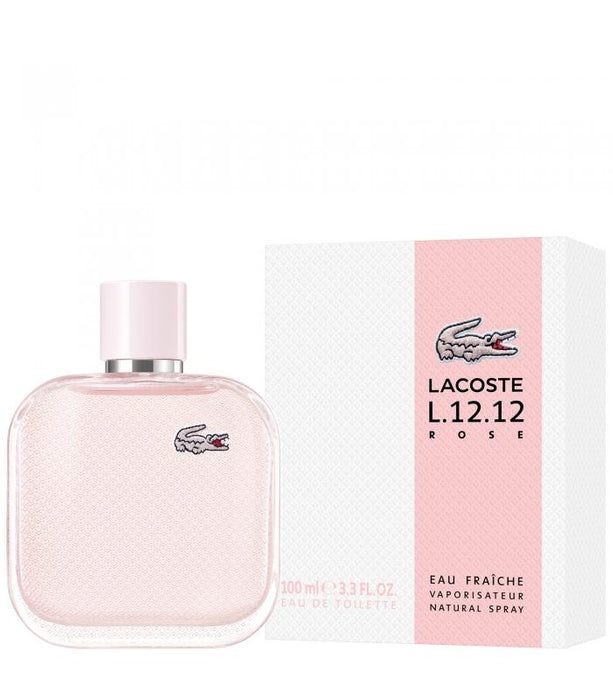 Lacoste L.12.12 Pour Elle Eau Fraiche Rose Eau de Toilette 100ml Spray - Fragrance at MyPerfumeShop by Lacoste