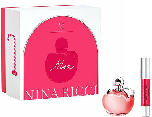 Nina Ricci Nina Gift Set 50ml EDT + 2.5g Its Lipstick - Iconic Pink - Eau de Parfum at MyPerfumeShop by Nina Ricci