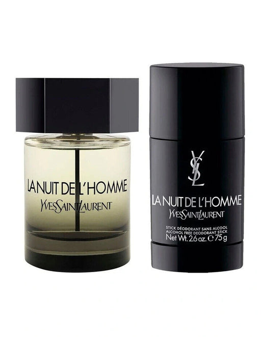 Yves Saint Laurent La Nuit de L'Homme Gift Set 100ml EDT + 75ml Deodorant Spray - Fragrance at MyPerfumeShop by Yves Saint Laurent