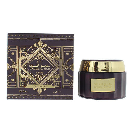 Lattafa Bukhoor Incense Burner 100g - Bade'e Al Oud Amethyst - Candles & Diffusers at MyPerfumeShop by Lattafa Perfumes