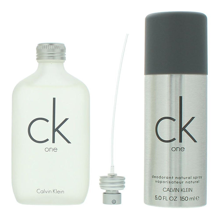 Calvin Klein Ck One 2 Piece Gift Set: Eau De Toilette 100ml - Deodorant Spray 150ml - Gift Set at MyPerfumeShop by Calvin Klein