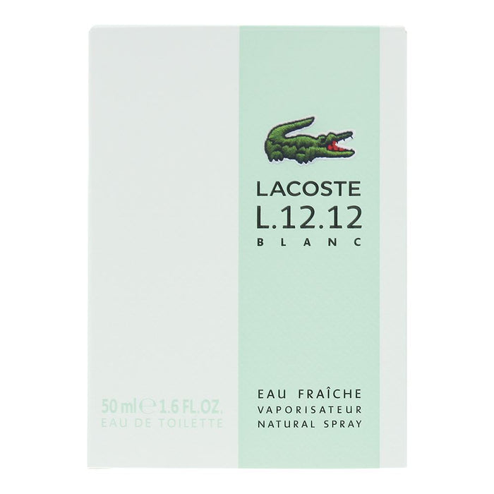 Lacoste Eau De Lacoste L.12.12 Blanc Eau Fraiche Eau de Toilette 50ml - Eau De Toilette at MyPerfumeShop by Lacoste