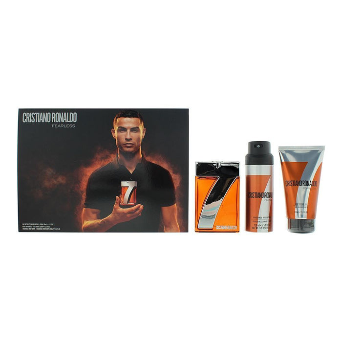 Cristiano Ronaldo Cr7 Fearless 3 Piece Gift Set: Eau de Toilette 100ml - Shower Gel 150ml - Body Spray 150ml - Gift Set at MyPerfumeShop by Cristiano Ronaldo