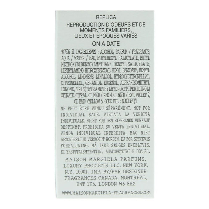 Maison Margiela Replica On A Date Mini Eau de Toilette 7ml - Eau De Toilette at MyPerfumeShop by Maison Margiela