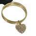 Bangle Row Gold Heart Bangle - Ba08947 - Bracelets at MyPerfumeShop by Miscellaneous