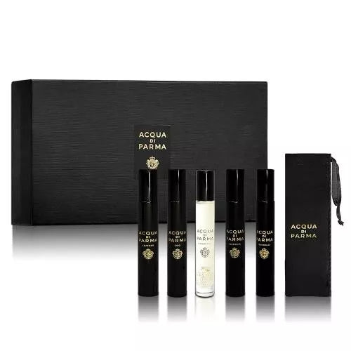 Acqua di Parma Signatures Of The Sun Gift Set 7ml Leather EDP + 7ml Oud EDP + 7ml Osmanthus EDP + 7ml Quercia EDP + 7ml Sandalo EDP - Fragrance at MyPerfumeShop by Acqua di Parma