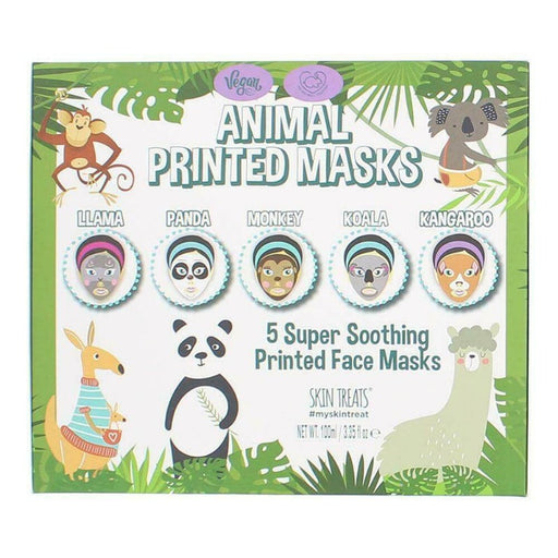 Skin Treats Printed Sheet Face Mask Gift Set 5 Face Masks - Skincare at MyPerfumeShop by Skin Treats