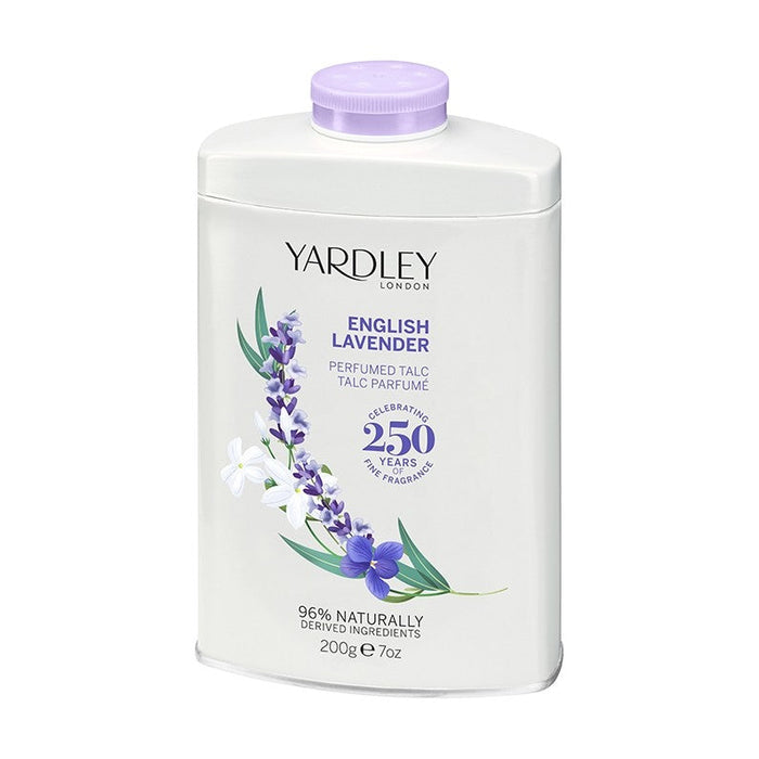 Yardley London English Lavender Perfumed Talc 200g - Bath & Shower at MyPerfumeShop by Yardley London