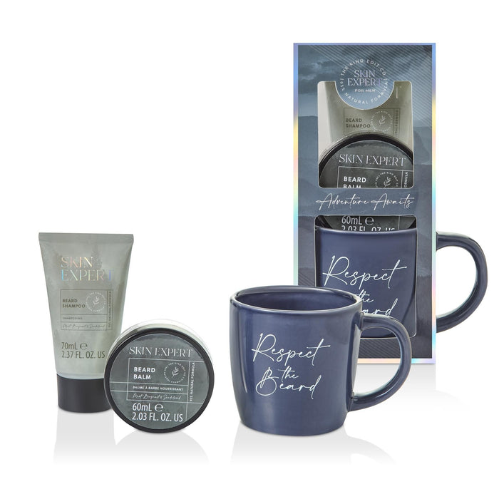 The Kind Edit Co. Skin Expert Mug Gift Set 50ml Beard Balm + 70ml Beard Shampoo + Mug - Beard Balm at MyPerfumeShop by The Kind Edit Co.