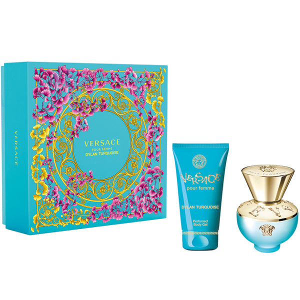 Versace Pour Femme Dylan Turquoise Gift Set 30ml EDT + 50ml Perfumed Body Gel - Fragrance at MyPerfumeShop by Versace