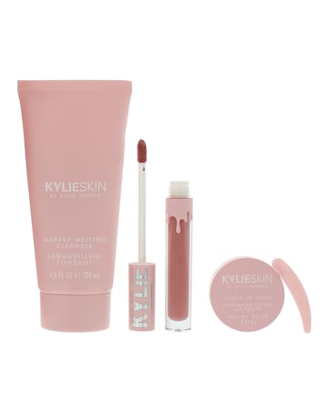 Kylie By Kylie Jenner Kylie Skin Gift Set – 120ml Cleanser, 10g Lip Scrub, 3ml Liquid Lipstick