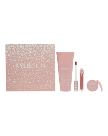 Kylie By Kylie Jenner Kylie Skin Gift Set – 120ml Cleanser, 10g Lip Scrub, 3ml Liquid Lipstick