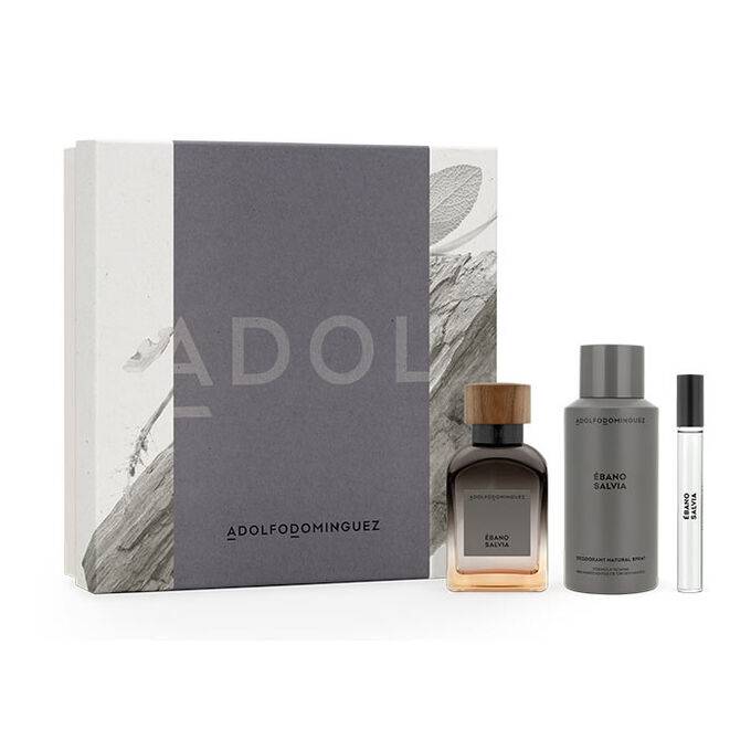 Adolfo Domiguez Ébano Salvia Gift Set 120ml EDP + 150ml Deodorants Spray + 10ml EDP - Fragrance at MyPerfumeShop by Adolfo Dominguez